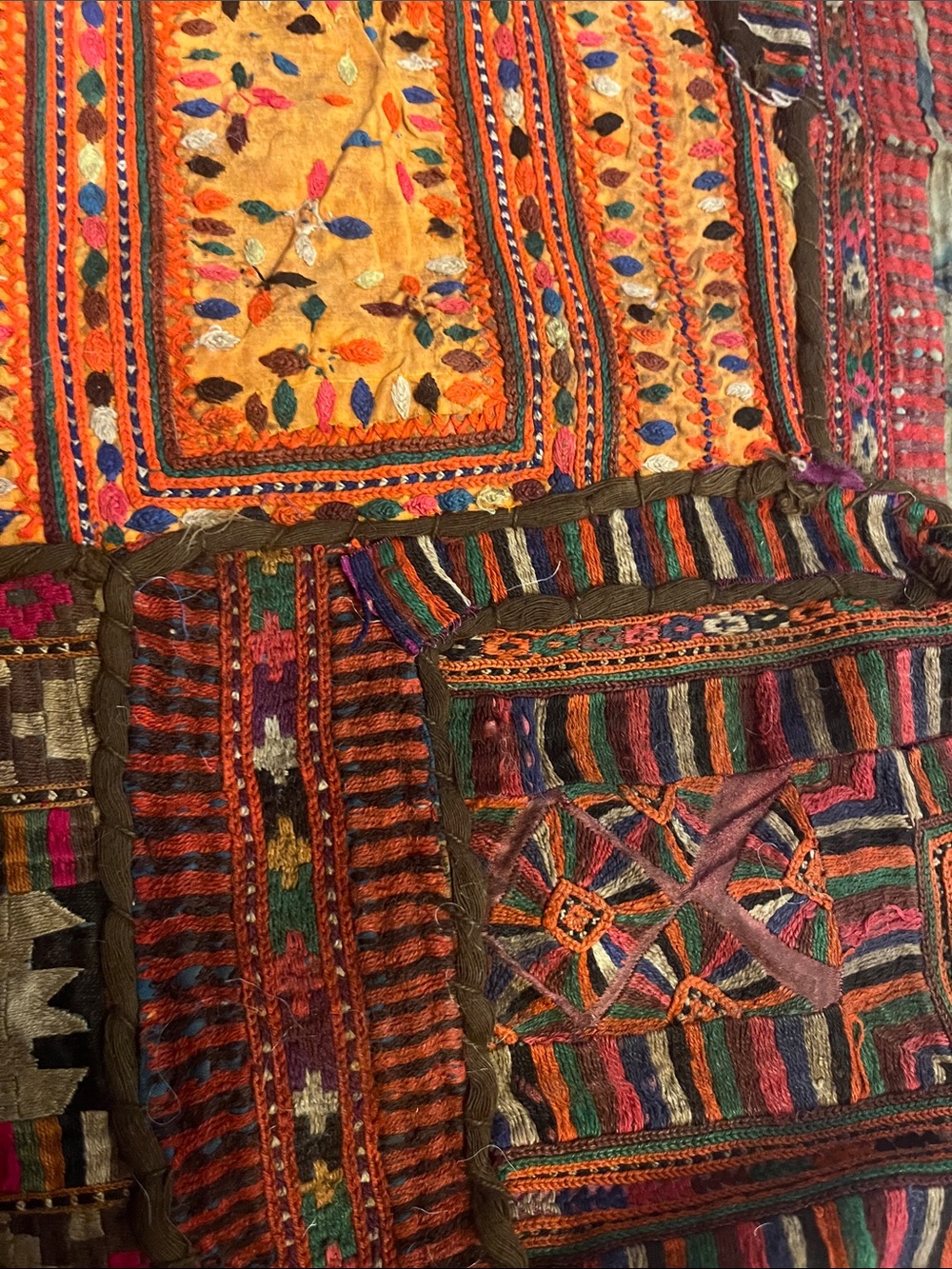 Heavy Banjara Gypsy Handmade Indian Tapestry Wallhanging - Picture 12 of 16